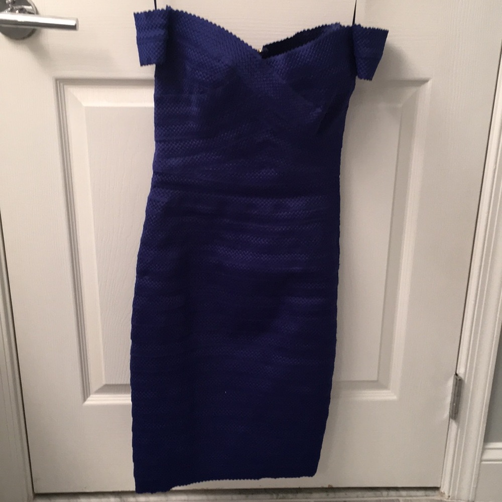 Blue cocktail dress